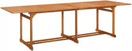 Sodo valgomojo stalas, 280x90x75 cm, akacijos medienos masyvas