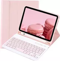 Dėklas su klaviatūra Ipad Mini 1-5 7.9", rožinis