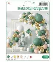 Balionai gimtadieniui didelė balionų girlianda - 117vnt