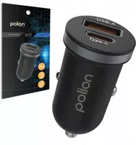 Greitasis automobilinis įkroviklis Polion Usb-a Usb-c 35w Qc3.0 Pd 3a telefonui