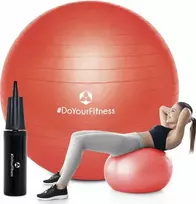 #doyourfitness gimnastikos, reabilitacijos ir treniruočių kamuolys su pompa, 65 cm