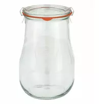 Weck Tulip stiklainis su dangteliu 1750 ml 4 vnt