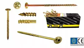 Domax Staliaus sraigtai medžiui 10x180 torx galvutė su poveržle Dmx 50vnt