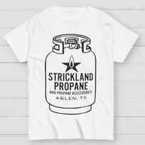 Strickland Propane 100% Cotton Summer Casual Cool Loose T-Shirt L black