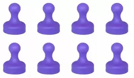 8 vnt. magnetinis laikiklis šaldytuvui, lentai 19x25 violetinis