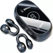 Atvirų ausų bluetooth belaidės ausinės su oro kaulų laidumo technologija, ausies segtuko kaulinio garso sportinės ausinės, belaidės ausies segtuko ausinės su oro kaulų laidumu, prisegamos kaulinės ausinės