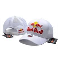 Madinga Red Bull tinklinė kepurė Siuvinėta Red Bull beisbolo kepurė Unisex Lauko daugiafunkcinė kepurė Red Bull Racing kepurės 4 spalvos Adjustable balta