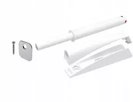 Italijos "italiana Ferramenta" baltas ilgis 37mm magnetinis durelių fiksatorius