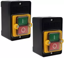 2 dalių mašininis jungiklis, mygtukas Ac220v / 380v 10a įjungimo/išjungimo mygtukinis jungiklis, plastikinis apsauginis jungiklis su vandeniui ir dulkėms atsparia dėžute šlifavimo staklėms, tekstilės mašinoms