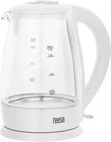 Teesa belaidis virdulys Tsa1511w 1.8 L stiklinis apšvietimas veikimo metu baltas