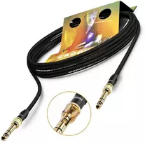 Sommer Cable 2,5 m patch adapterio kabelis 6,3 mm / 3,5 mm lizdas su adapteriu nuo 6,3 mm iki 3,5 mm Hicon Hi-j3563s Gohm-0250