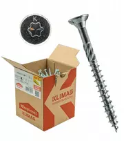Medvaržčiai 6x80 Torx, 100 vnt., baltas cinkavimas