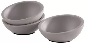 Aps Element 30003 dubenėlių rinkinys, 3 vnt., betonas, skersmuo 10 cm, aukštis 4,5 cm, baldams nekenksmingas pagrindas