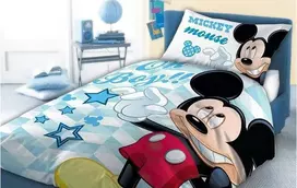 Jerry Fabrics Disney Mickey Mouse kūdikio reversible patalynės komplektas 100 x 135 cm 100% medvilnė (m05)