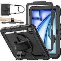 Case for iPad Air 13  M4 2026 / M3 2025 / M2 2024, Armored 360 Rotation, Black