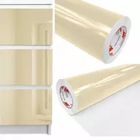 Lipni baldinė Pvc plėvelė, smėlio spalvos, blizgi, baldų atnaujinimui ir spalvos keitimui