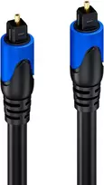 Deleycon Mk38 Skaitmeninis optinis audio kabelis Spdif 2x Toslink kištukas Skaitmeninis šviesolaidinis kabelis 2m Juodas