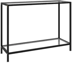 Konsolinis staliukas, skaidrus, 100x35x75cm, grūdintas stiklas