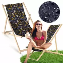 Allbag medinis gultas Granatowa Łąka Folk Kwiaty sodo, paplūdimio, balkono