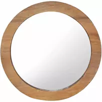 Sieninis veidrodis, 60cm, tikmedžio mediena, apskritas