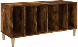 Vinilinė plokštelė Vinilinių plokštelių spintelė, dūminė, 100x38x48cm, mediena