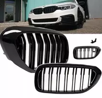 Grotelės M5, buferio inkstai, skirtos Bmw G30 G31 2017-2020 Priešliftinis Juodas Blizgesys