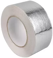Xzrdingjie aliuminio juosta, lipni aliuminio juosta, thermoshield, karščio apsaugos juosta, sustiprinta stiklo tinklelio audiniu, 25 m temperatūrai atspari izoliacinė juosta (5 cm x 25 m)