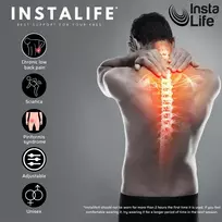 Insta Life Instalife akupresūros sistema, kelio įtvaras sąnarių skausmui malšinti, malšina nugaros skausmą piršto galiuko spaudimu, ergonomiškas, lumbago, išialgija, kelio skausmas (2