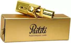 Paititi profesionalus soprano saksofono pūstukas, metalinis, paauksuotas, Nr. 6