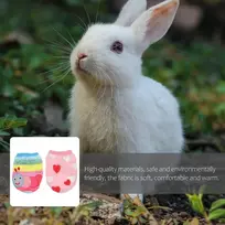 2 dalių triušio drabužiai, šilta liemenė, kostiumas, minkštas marškinėlis kačiukui, šeškui, čihuahua šuniukui, mini šuniui ir smulkiems gyvūnams