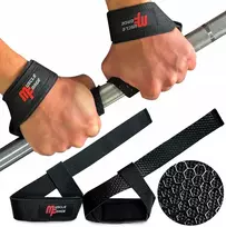 Muscleforge traukos diržai, treniruočių riešo rankenos, neslystantys x2