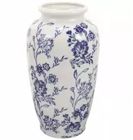 Home bohema decor mėlynai baltas porcelianinis vaza