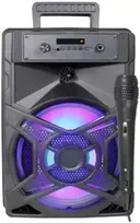Kompiuterio kolonėlės Prendeluz Nešiojama Bluetooth kolonėlė su mikrofonu, įkraunama per Usb, belaidė kolonėlė su spalvingomis Led lemputėmis
