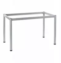 Stolkar Stema stalo rėmas 136x76 cm, apvalios kojos, aliuminio spalvos
