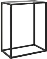 Konsolinis staliukas, skaidrus, 60x35x75cm, grūdintas stiklas