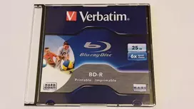 Vinilinė plokštelė Verbatim Bd-r 25gb x6 spausdinamas, 10 vnt. dėkle