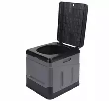 Nešiojamas turistinis tualetas, kempinginis mobilus wc sodui, palapinei