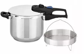 Greitpuodis Elo 6l 24cm Praktika Plus Xl + krepšelis / nerūdijantis plienas 18/10