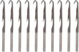 10 dalių nėrimo vąšelių rinkinys, ergonomiški metaliniai nėrimo vąšeliai, mezgimo virbalai pradedantiesiems ir patyrusiems nėrėjams, Go1-2 Shell Hook Needle