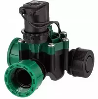 Elektromagnetinis vožtuvas Kolektor Irritec 1" vidinis sriegis-išorinis sriegis-vidinis sriegis 24v su srauto reguliavimu