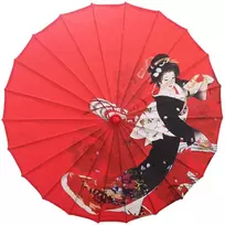Kinų skėtis antikvarinio stiliaus šilkinis kimono