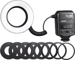 Objektyvas Godox Ml-150ii Makro Žiedinė Blykstė su Adapteriais