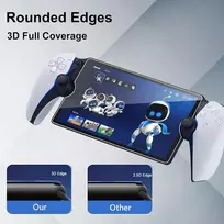 Conapika Ekrano apsauga, skirta Sony Playstation Portal, 2 vnt., 9h apsauga nuo įbrėžimų, apsauga nuo pirštų atspaudų, itin skaidri, labai jautri, grūdinto stiklo ekrano apsauga be burbuliukų