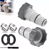 2 vnt. adapteriai jungtys reduktoriai baseino siurbliui 38 mm / 32 mm Intex