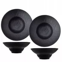 Gilus apvalus Wilmax Slatestone dubuo 22,5 cm 1100 ml porcelianas su akmens imitacija, 2 vnt.