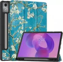 Vakarey dėklas, skirtas Lenovo Idea Tab Pro, su rašiklio laikikliu, itin plonas išmanusis dėklas, skirtas Lenovo Tab Pro 12.7 colių 2025 m., gėlė