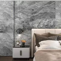 Tamsiai pilka marmuro imitacijos lipni plėvelė, 40x900 cm