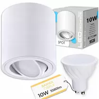 Ledtechnics Judantis Led lubinis šviestuvas "spot" Gu10 10w, baltas matinis