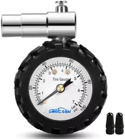 Godeson dviračio padangų slėgio matuoklis, 100 Psi/7 Bar dviračio padangų slėgio matuoklis Presta ventiliui, dviračio priedai, tinkami plento dviračiui, mechaninis slėgio matuoklis, be baterijų