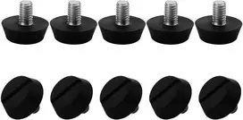Sourcing map reguliuojamos baldų kojelės m6 x 10 x 20 mm, 10 vnt., reguliuojamos pasvirusios išlyginimo kojelės, grindų apsauga